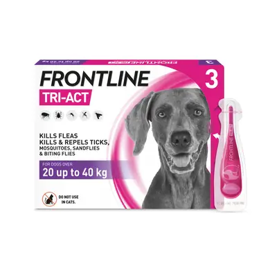 (Large Dog) FRONTLINE Tri-Act Flea & Tick Treatment for Dogs