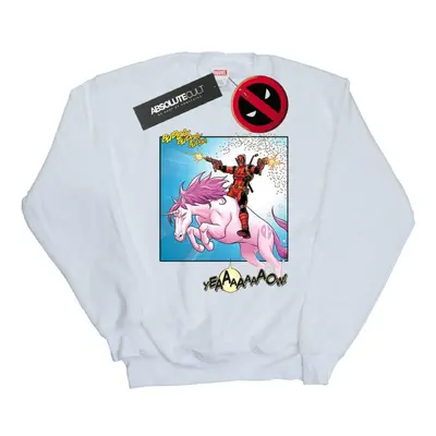 (M, White) Marvel Womens/Ladies Deadpool Hey You Sweatshirt