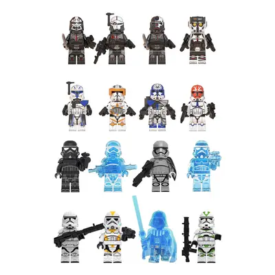 (Style C 16pcs) 16pcs set Star Wars Minifigure Model Building Block Figure Toy Kids Toy Gift