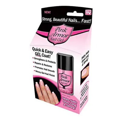 Ontel Armor Nail Gel, Pink, 0.45 Fl Oz, As Seen on TV