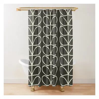 Shower Curtains orla kiely abstract floral, black stem, orla kiely pattern for Bathroom Decor 72