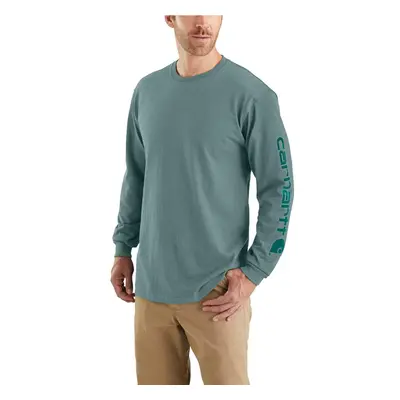 Carhartt Men's Loose Fit Heavyweight Long Logo Sleeve Graphic T-Shirt