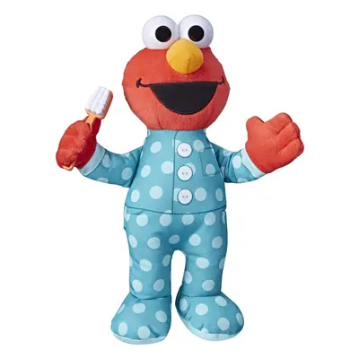 Sesame Street Elmo 12-inch Plush Sings The Brushy Brush Song Toy for Kids Ages Months and Up