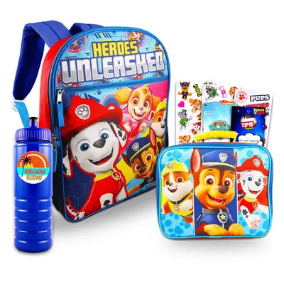 Paw Patrol Backpack and Lunch Bag for Kids Bundle Paw Patrol School Backpack Insulated Lunch Bag