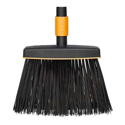 QuikFit Sweeping Broom, broom head, Width: cm, Synthetic bristles, Black/Orange