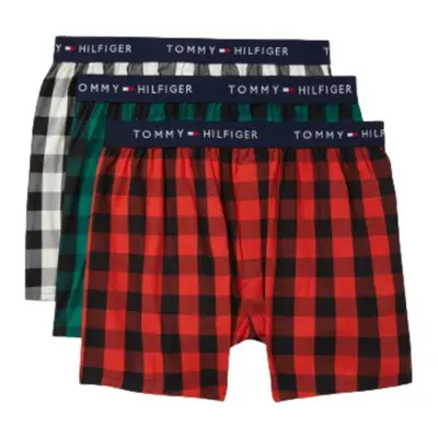 Tommy Hilfiger Men's Cotton Classics 3-Pack Slim Fit Woven Boxer Cogn