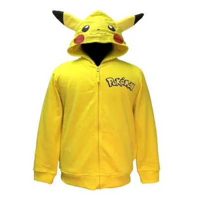 Pokemon Little Boys Pikachu Costume Hoodie Yellow Medium56