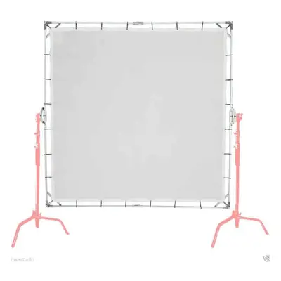 2.4x2.4m/8x8ft Sun Scrim Butterfly Overhead Diffuser Frame with Translucent Screen, Cloth Bag