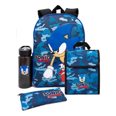 Sonic The Hedgehog Camo Backpack Set