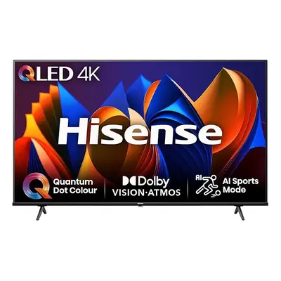 Hisense Inch 4K QLED Smart TV 65E77NQTUK - Quantum Dot Colour,4K AI Processor,Netflix and Disney