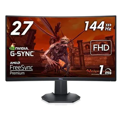 Dell S2721HGFA Inch Full HD (1920x1080) 1500R Curved Gaming Monitor