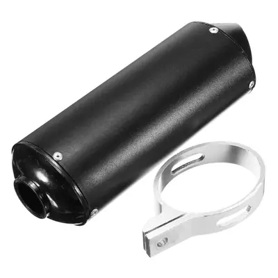 (Black) 28mm Muffler Exhaust Pipe+Clamp For Dirt Pit Pro Quad Bike ATV 50/110/125/150cc