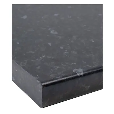 (2000 x 600mm, Length + Width Cut) Black Slate Matt Laminate Kitchen Worktop 40mm