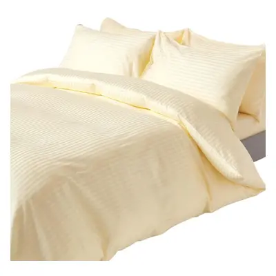 (King, Pastel Yellow) Duvet Cover with Pillowcase Thread count