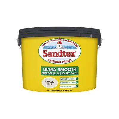 Sandtex - Smooth Masonry 10L - Chalk Hill