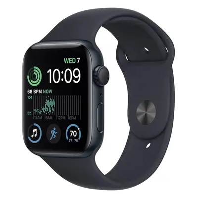 Apple Watch SE 44mm GPS (MXEK3, Midnight Aluminium Midnight Sport Band, M/L)