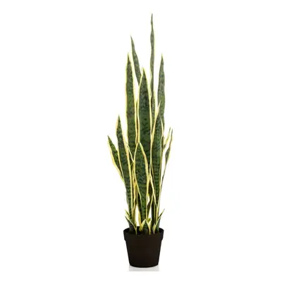 Emerald Artificial Sanseveria in Plastic Pot 97cm Home Flora Decor Fake Plant