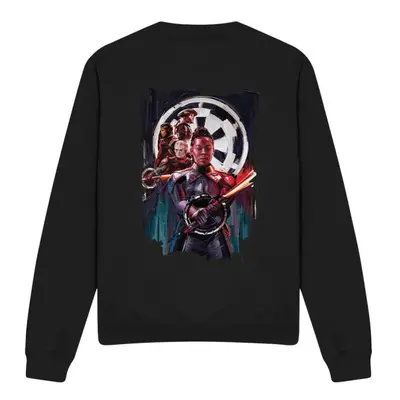 (XL, Black) Star Wars Unisex Adult Inquisitors Obi Wan Kenobi Reva Painted Sweatshirt