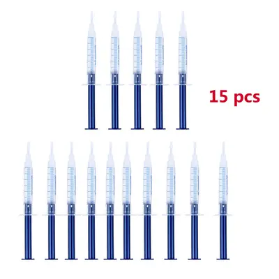 (15 pcs) Teeth Whitening 44% Peroxide Dental Bleaching System Oral Gel Kit Tooth