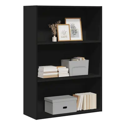 vidaXL Bookcase Black 80x30x114 cm Engineered Wood