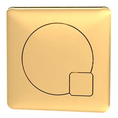 Nuie Brushed Brass Square Concealed Cistern Flush Button