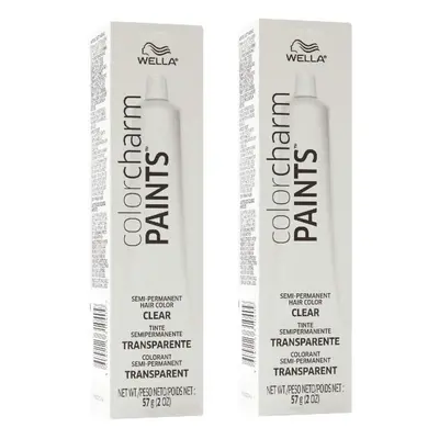 (Clear - Pack of 2) Wella Color Charm Paints CLEAR Semi-Permanent