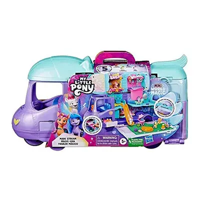 My Little Pony Toys Mini World Magic Mare Stream, Buildable Trailer Playset for Kids