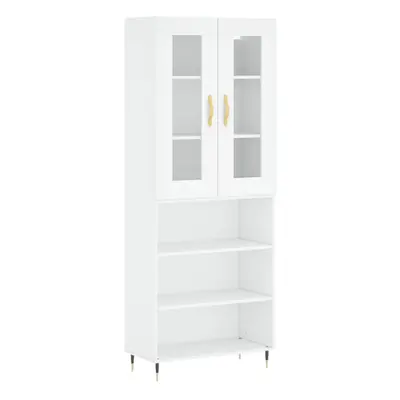 (white, shelves) vidaXL Highboard Sideboard Tall Storage Cabinet Side Cabinet Engineered Wood