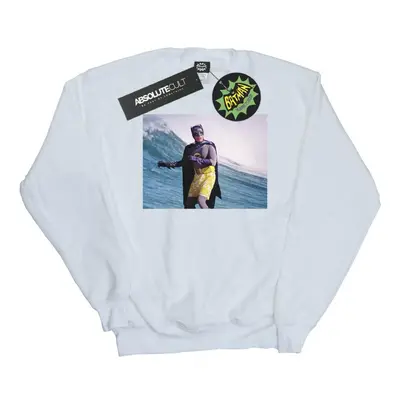 (3XL, White) DC Comics Mens Batman TV Series Surfing Still Sweatshirt