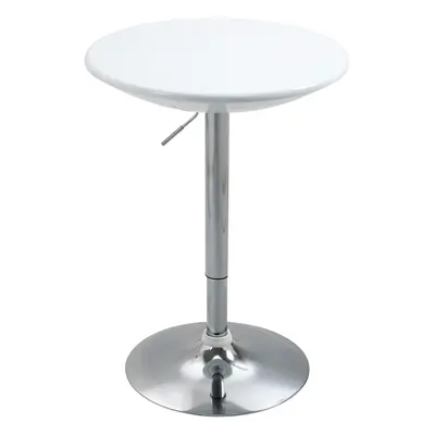 HOMCOM Painted Top Bistro Pub Table Adjustable Swivel Counter Home