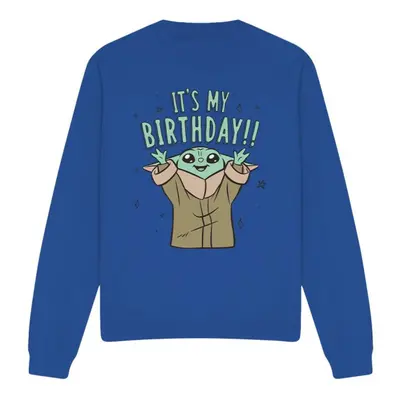 (L, Royal Blue) Star Wars Unisex Adult It's My Birthday Sweatshirt