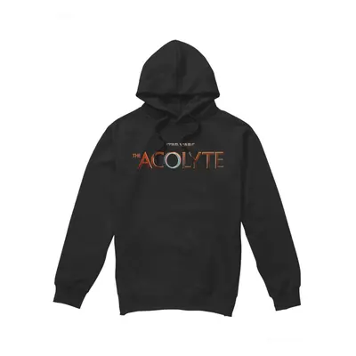 (L, Black) Star Wars: The Acolyte Mens Full Logo Hoodie