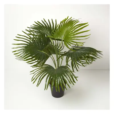 Homescapes Artificial Fan Palm Tree in Pot, cm Tall