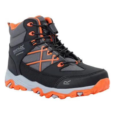 (2 UK, Black/Blaze Orange) Regatta Childrens/Kids Samaris III Walking Boots