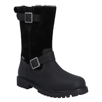 (Black, (Adults')) Hunter Ness Leather Women's Black Boots