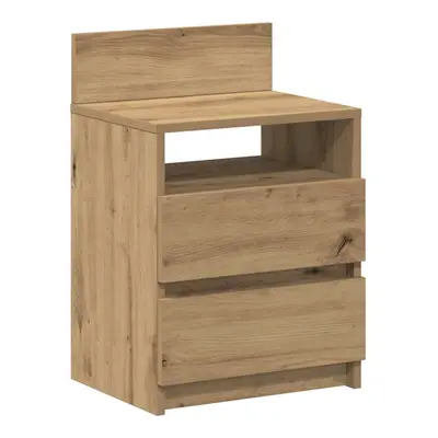 (artisan oak, pcs) vidaXL Bedside Cabinets with Drawers Nightstand Bed Side Table Side Cabinet