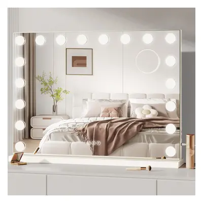 80Ã60 cm Large Makeup Mirror with LED bulbs, Lighting Modes