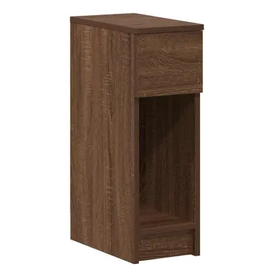 (brown oak, pcs) vidaXL Bedside Cabinets with Drawer pcs Smoked Oak 20x36x60 cm bedside table