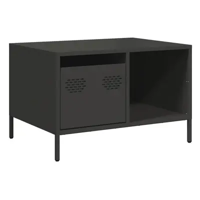 (black) vidaXL Coffee Table Anthracite 68.5x50x43.5 cm Cold-rolled Steel side table