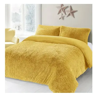 (Ochre, Super King ) Alaska Cuddles Teddy Soft Duvet Cover