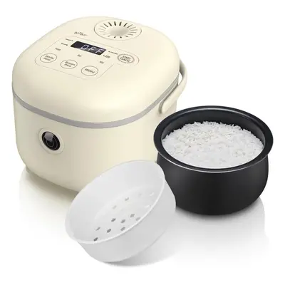 (2L-Yellow) Multifunctional 3.5 cup (uncooked) rice cooker with steamer and cooking functions fo