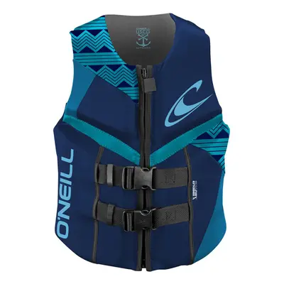 O'Neill Wetsuits Women's Reactor USCG Life Vest Navy/Riviera/Turquoise