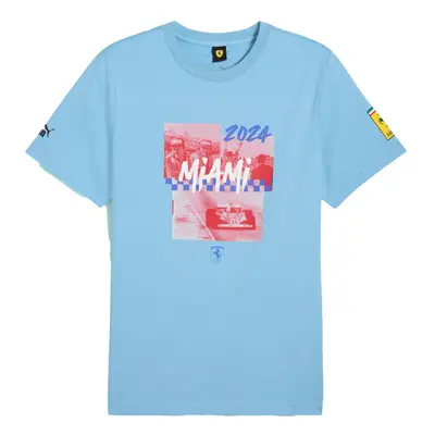 Scuderia Ferrari Tshirt Miami Special Edition - Lazor Blue - Size