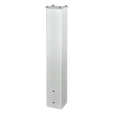 Mail Boss Cream White 27"" Surface Mount Mailbox Post for Sidewalk and Street curbside Installat