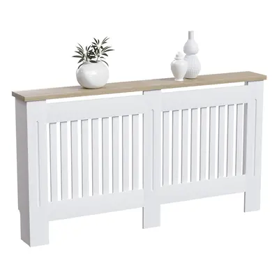 (Large) Arlington Radiator Cover Heating Cabinet White Oak