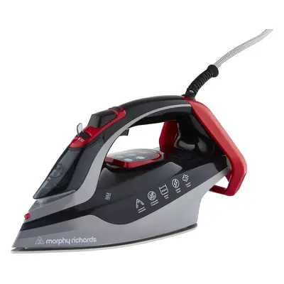 Morphy Richards Power Steam Elite Steam Generator Iron - Red/Black with 35g Steam Shot & Auto Sh