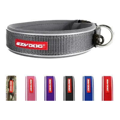 EzyDog Classic Neo Dog Collar - Reflective Large Dog Collar with Quick Release Buckle, For Small