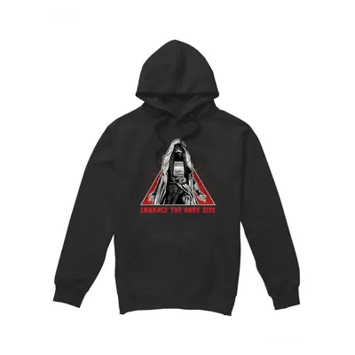 (L, Black) Star Wars: The Acolyte Mens Embrace The Dark Side Of The Force Hoodie