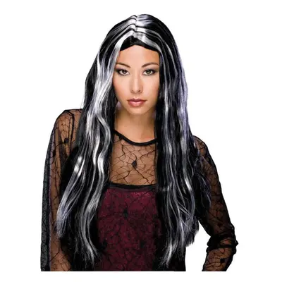 Rubie's Long Streaked Witch Wig Black/Grey One Size