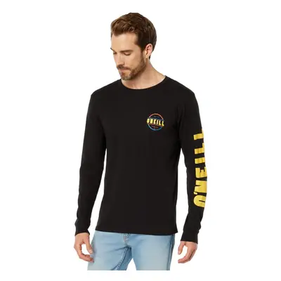 O'NEILL Mens Tricolor Graphic Long Sleeve T-Shirt Black